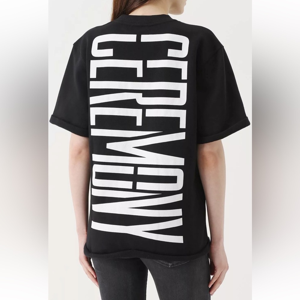 Opening Ceremony Women’s Stretch Logo Cut-Off Sweatshirt Size Medium - Picture 2 of 9